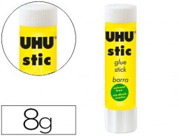 Pegamento adhesivo en barra UHU 8g.
